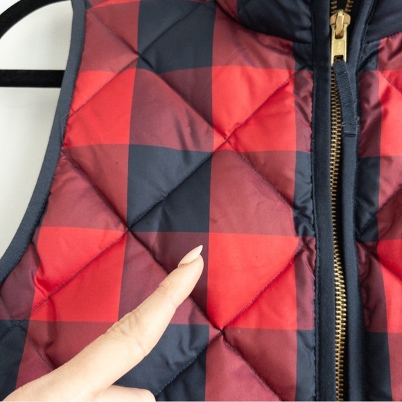 J. Crew Buffalo Plaid Down Excursion Vest - Picture 12 of 13